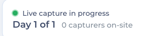 Crop: Day 1 of 1, 0 capturers on-site